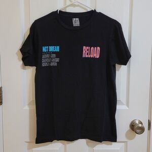 Official merch NCT Dream Reload Kpop Black Cotton T-Shirt Small Unisex
